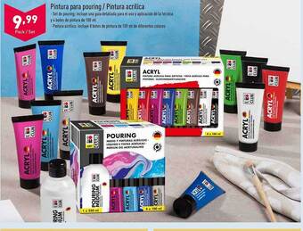 ALDI Pintura para pouring pintura acrílica oferta