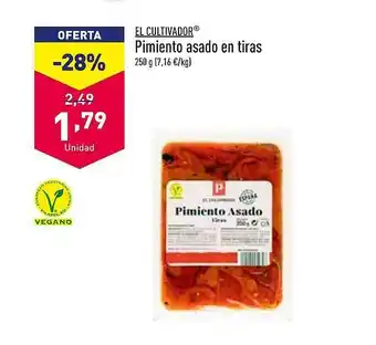 ALDI El cultivador pimiento asado en tiras oferta