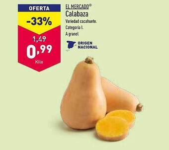 ALDI El mercado calabaza oferta