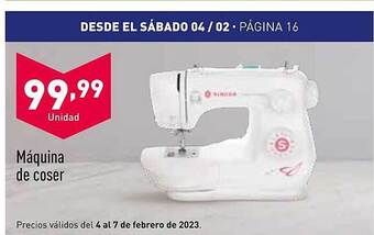 ALDI Máquina de coser oferta