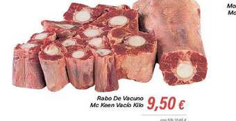 Cash Ifa Rabo de vacuno mc keen vacío kilo oferta