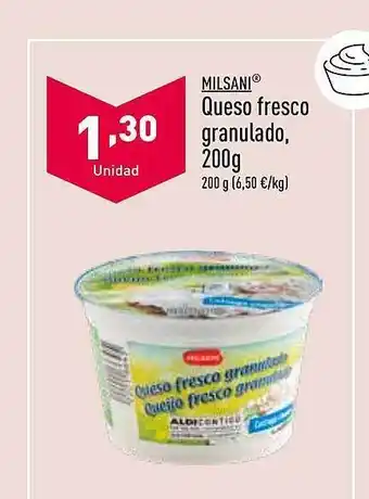 ALDI Milsani queso fresco granulado oferta