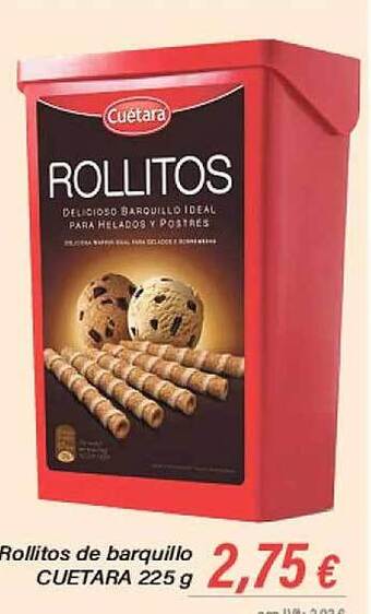 Cash Ifa Rollitos de barquillo cuetara oferta