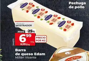 Dia Barra de queso edam millán vicente oferta