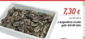 Cash Ifa Langostino crudo gde oferta
