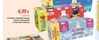 Cash Ifa Actimel danone líquido natural, natural 0% o fresa kids 12 oferta