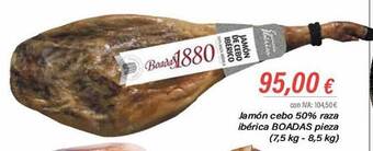 Cash Ifa Jamón cebo 50% raza ibérica boadas oferta