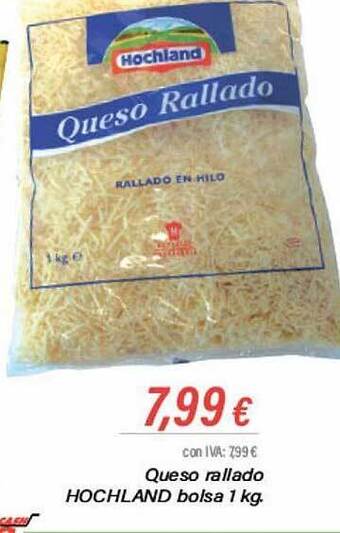 Cash Ifa Queso rallado hochland oferta