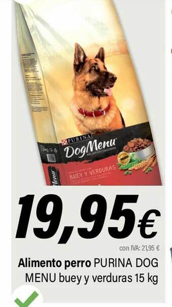 Cash Ifa Alimento perro purina dog menu buey y verduras oferta
