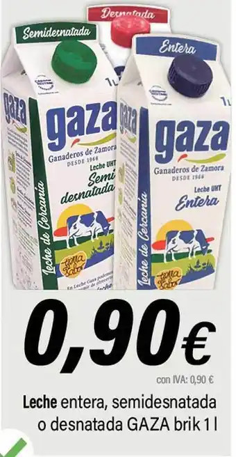 Cash Ifa Leche entera, semidesnatada o desnatada gaza oferta