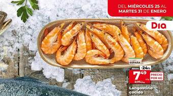 Dia Langostino cocido oferta