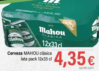 Cash Ifa Cerveza mahou clásica lata pack 12 oferta
