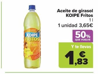 Carrefour Aceite de girasol koipe fritos oferta