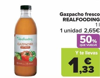 Carrefour Gazpacho fresco realfooding oferta