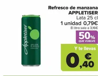 Carrefour Refresco de manzana appletiser oferta