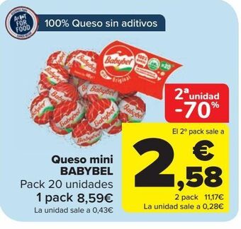 Carrefour Queso mini babybel oferta