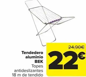 Carrefour Tendedero aluminio bek oferta