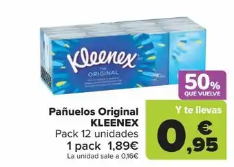 Carrefour Pañuelos original kleenex oferta