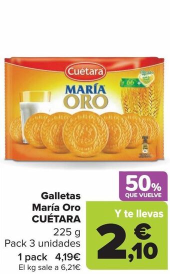 Carrefour Galletas maría oro cuétara oferta