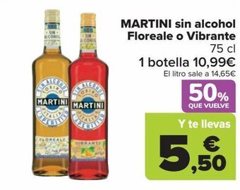 Carrefour Martini sin alcohol floreale o vibrante oferta