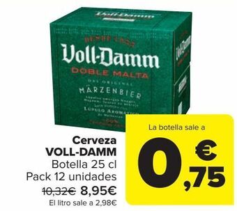 Carrefour Cerveza voll-damm oferta