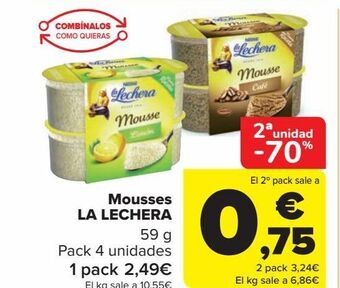 Carrefour Mousses la lechera oferta