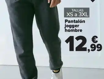 Carrefour Pantalón jogger hombre oferta