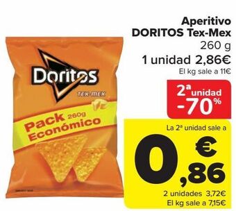 Carrefour Aperitivos doritos tex-mex oferta