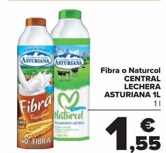 Carrefour Fibra o naturcol central lechera asturiana oferta