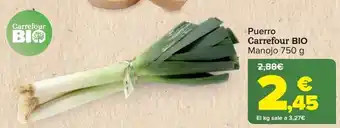 Carrefour Puerro carrefour bio oferta