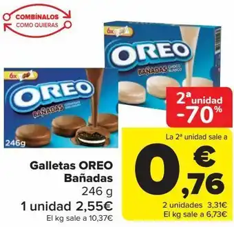 Carrefour Galletas oreo bañadas oferta