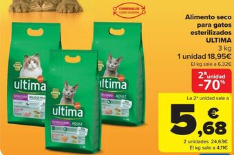 Carrefour Alimento seco para gatos esterilizados ultima oferta