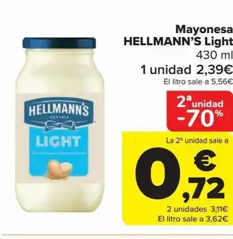 Carrefour Mayonesa hellmann's light oferta
