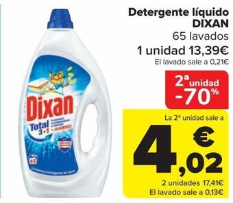 Carrefour Detergente líquido dixan oferta