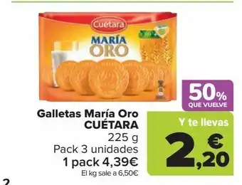 Carrefour Market Galletas maria oro cuetara oferta