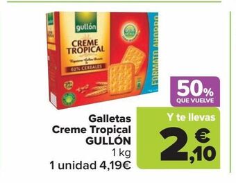 Carrefour Market Galletas creme tropical gullon oferta