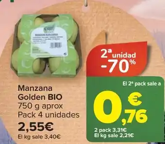 Carrefour Manzana golden bio oferta