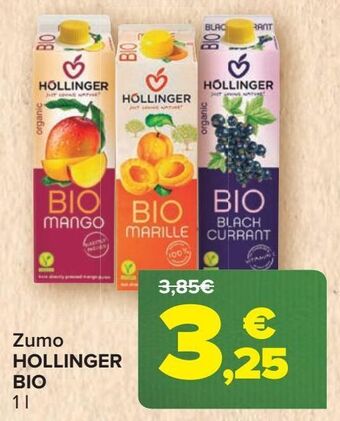Carrefour Zumo hollinger bio oferta
