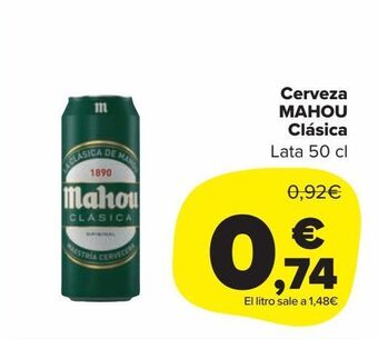 Carrefour Market Cerveza mahou clasica oferta