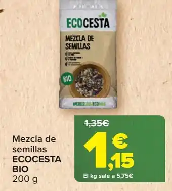 Carrefour Mezcla de semilla ecocesta bio oferta