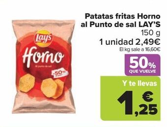 Carrefour Market Patatas fritas horno al punto de sal lay's oferta