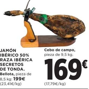 El Corte Inglés Jamón ibérico oferta