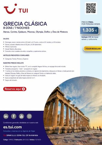 Tui Travel PLC Viajes oferta