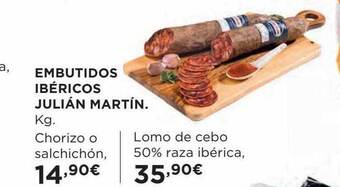 Hipercor Embutidos ibéricos julián martín oferta