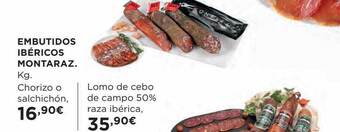 Hipercor Embutidos ibéricos montaraz oferta