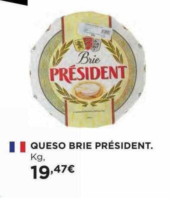 Hipercor Queso brie président oferta