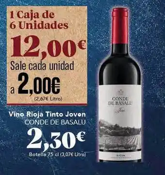 Gadis Vino rioja tinto joven conde de basalu oferta