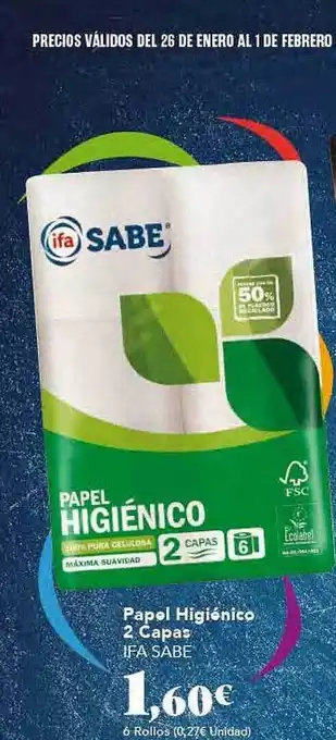 Gadis Papel higiénico ifa sabe oferta