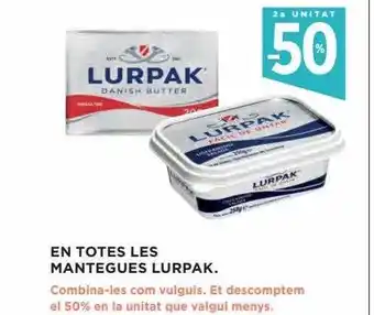 Hipercor En totes les mantegues lurpak oferta