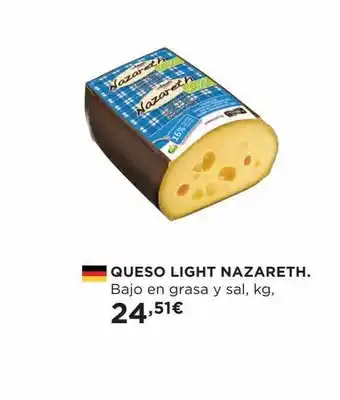 Hipercor Queso light nazareth oferta